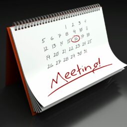 Meeting important day calendar concept